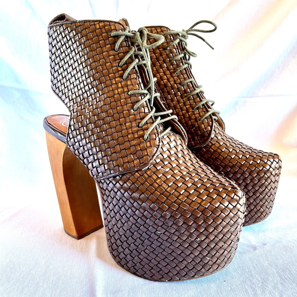 Jeffrey Campbell Havana Woven Platforms